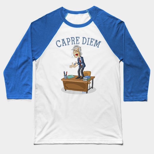 Capre Diem Baseball T-Shirt by DaneDav